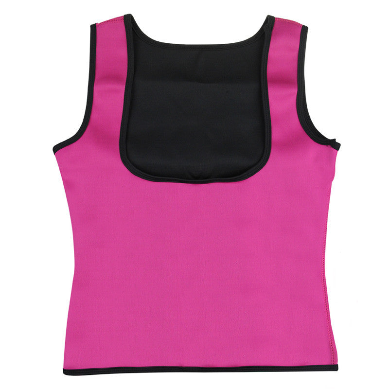 Women Neoprene Shaperwear Waist Traine Push Up Vest Tummy Belly Girdle Body Shaper Waist Cincher Corset dress fashion novaa L Rose pink