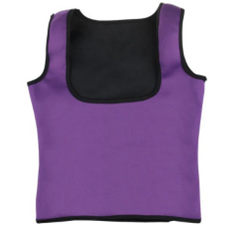 Women Neoprene Shaperwear Waist Traine Push Up Vest Tummy Belly Girdle Body Shaper Waist Cincher Corset dress fashion novaa L Purple