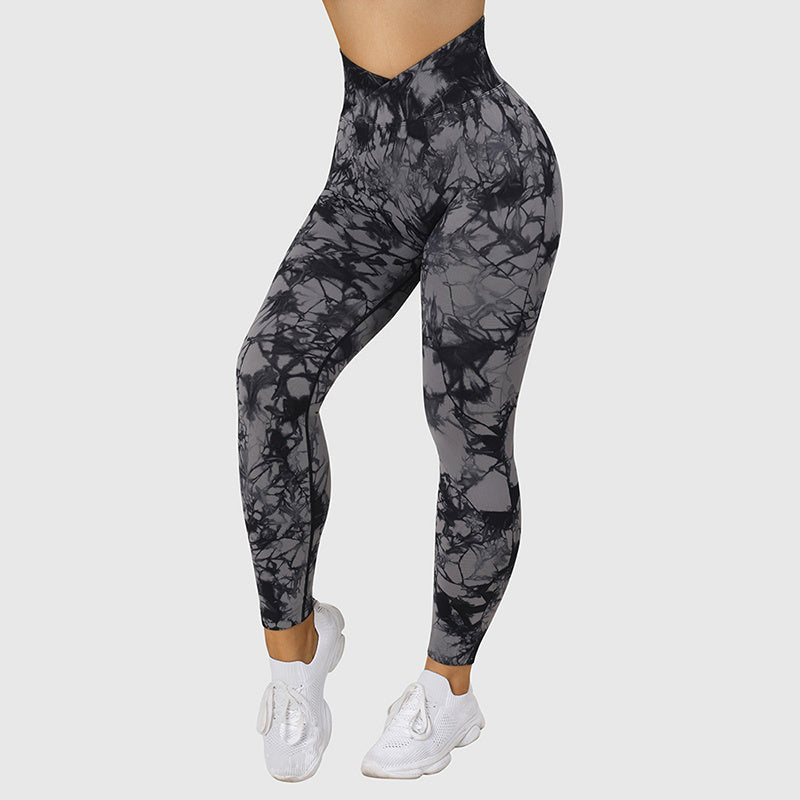 Seamless Tie Dye Leggings Women Yoga Pants Push Up Sport Fitness Running Gym Leggings Yoga Pants fashion novaa