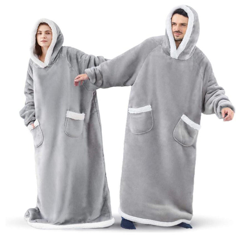 Winter TV Hoodie Blanket Winter Warm Home Clothes Women Men Oversized Pullover With Pockets dress fashion novaa