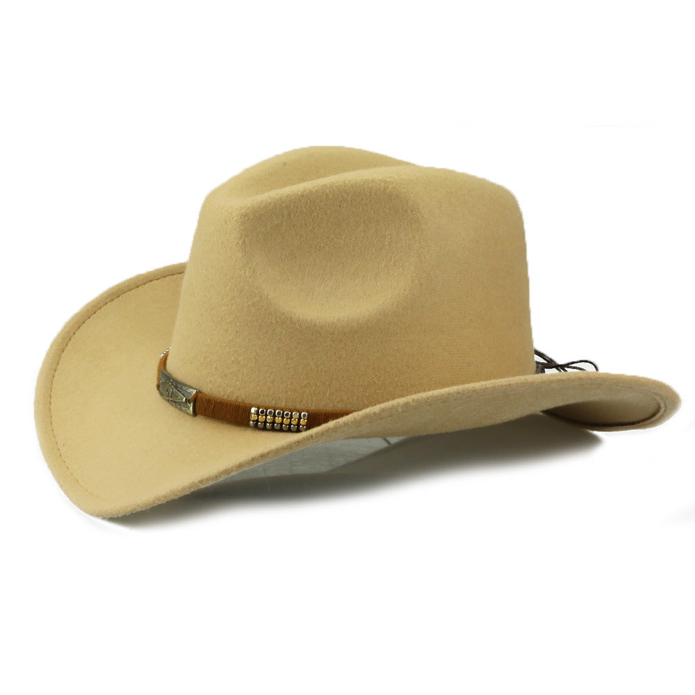 Fashion Personality Hot Selling Woolen Denim Hat hat VISMERA Camel 56to58cm