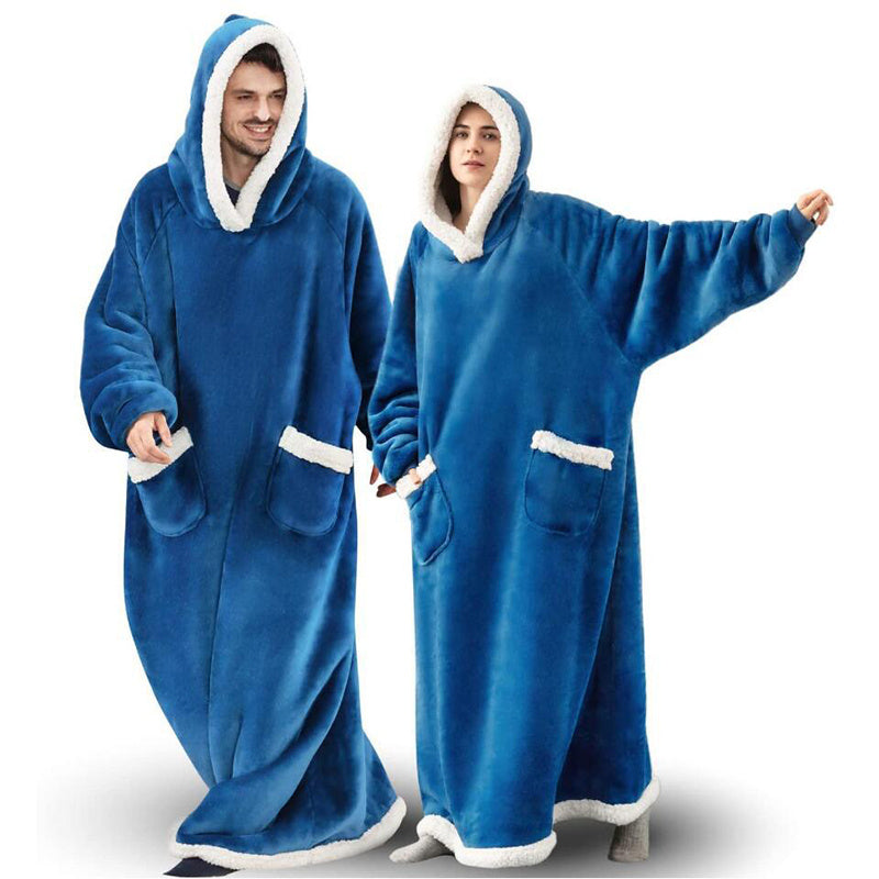 Winter TV Hoodie Blanket Winter Warm Home Clothes Women Men Oversized Pullover With Pockets dress fashion novaa