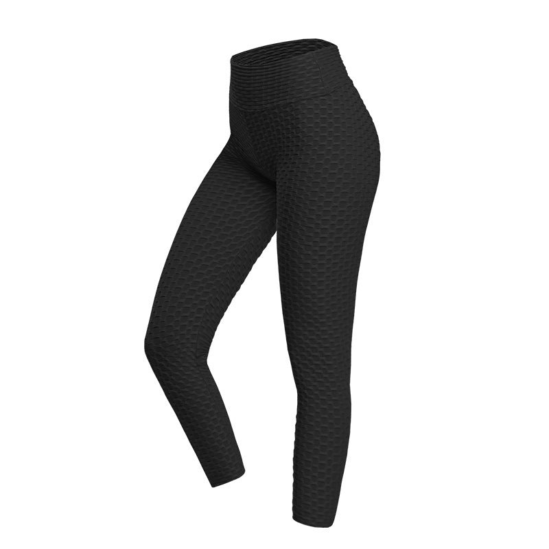 Fitness Yoga Pants Women's Tummy Control High Waist Leggings Running Yoga Pants fashion novaa Black 3XL