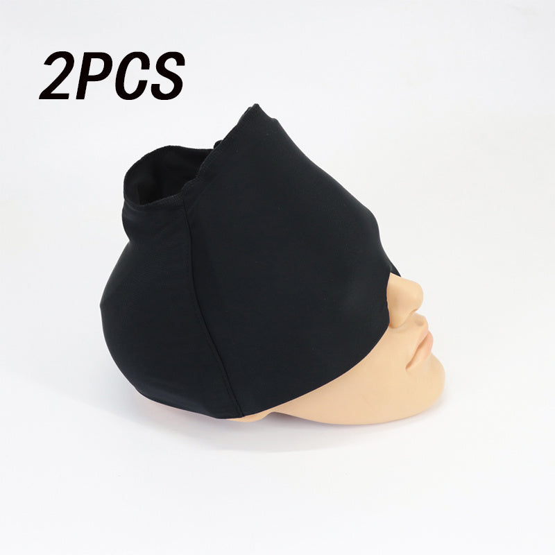 Migraine Relief Hat Cold Therapy Migraine Relief Products Comfortable Head Wrap Ice Pack Eye Mask For Puffy Eyes Beauty products VISMERA 2pcs black