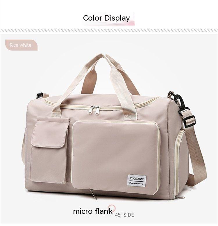 Fashion Sports Gym Bag Casual Yoga Large Capacity bag fashion novaa Beige
