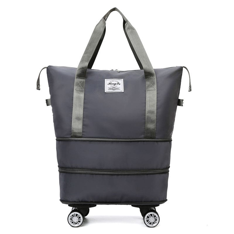 New Universal Wheel Travel Bag With Double-layer Dry And Wet Separation Fitness Yoga Shoulser Bags Sports Fitness Large Capacity Handbag Women bag fashion novaa Grey