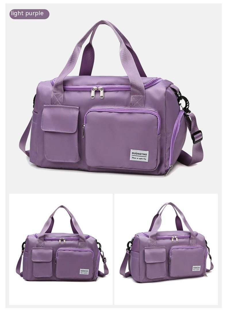 Fashion Sports Gym Bag Casual Yoga Large Capacity bag fashion novaa Taro Purple