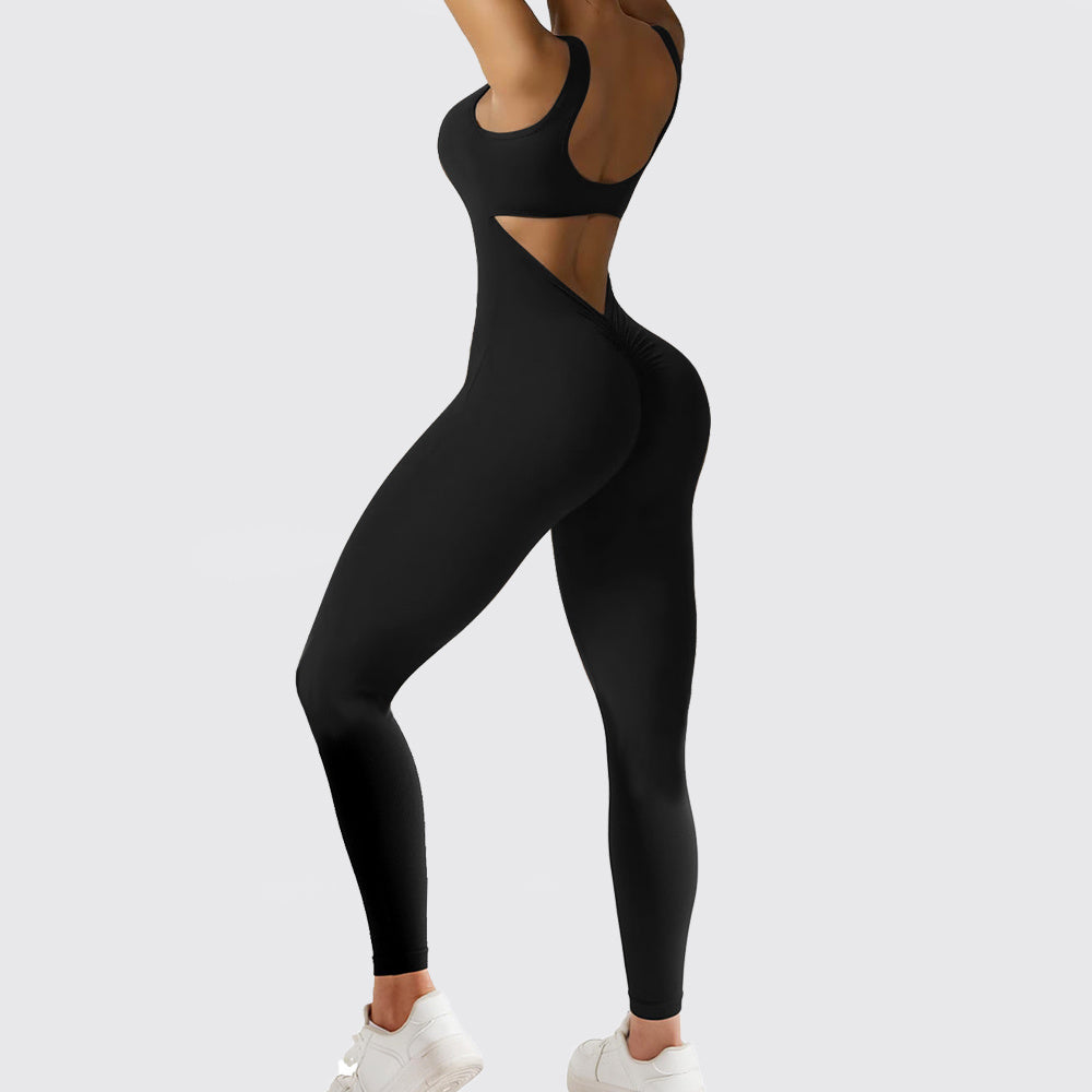 Women Sleeveless Flare Jumpsuits Fitness Yoga Long Pants Yoga Pants fashion novaa
