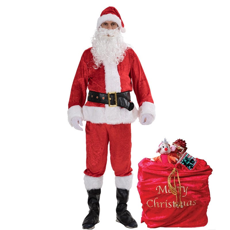 Premium Complete Santa Claus Costume Suit dress fashion novaa