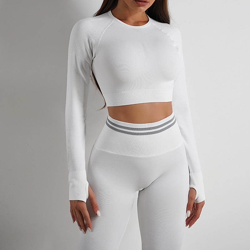 Seamless Yoga Pants Sports Gym Fitness Leggings Or Long Sleeve Tops Outfits Butt Lifting Slim Workout Sportswear Clothing dress fashion novaa