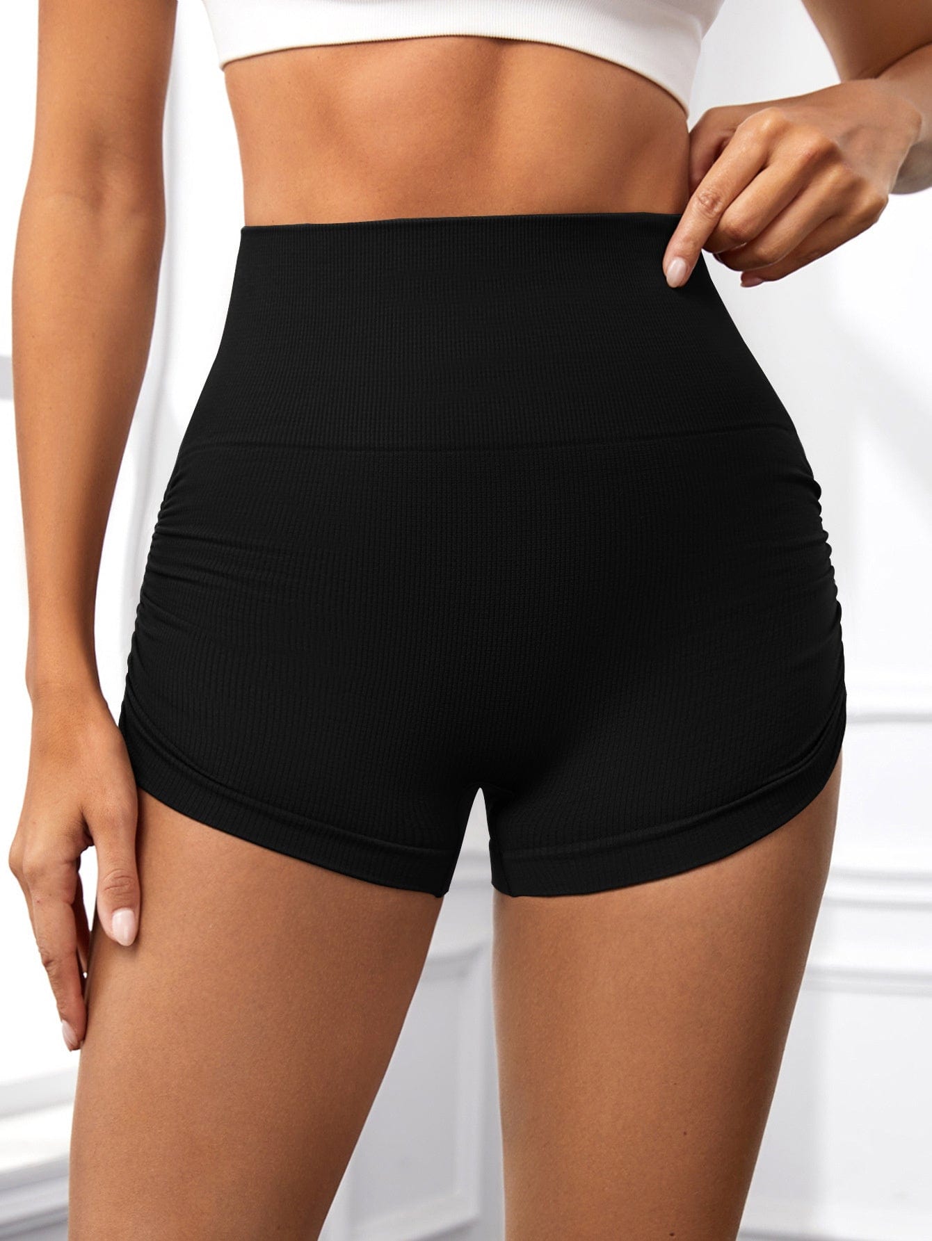 Workout Shorts For Women Scrunch Butt Lifting High Waisted Yoga Gym Seamless Booty Biker Shorts dress fashion novaa