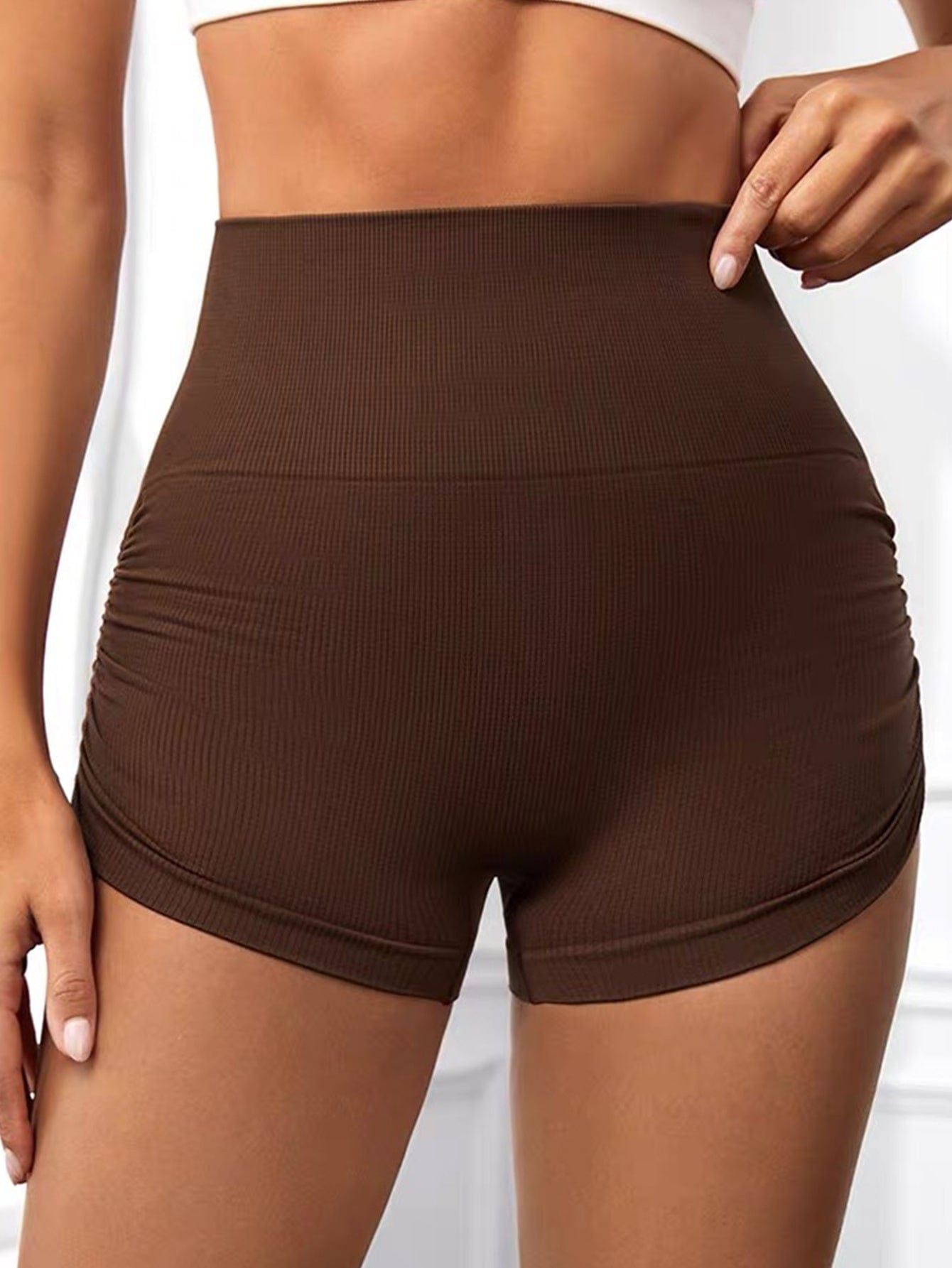 Workout Shorts For Women Scrunch Butt Lifting High Waisted Yoga Gym Seamless Booty Biker Shorts dress fashion novaa
