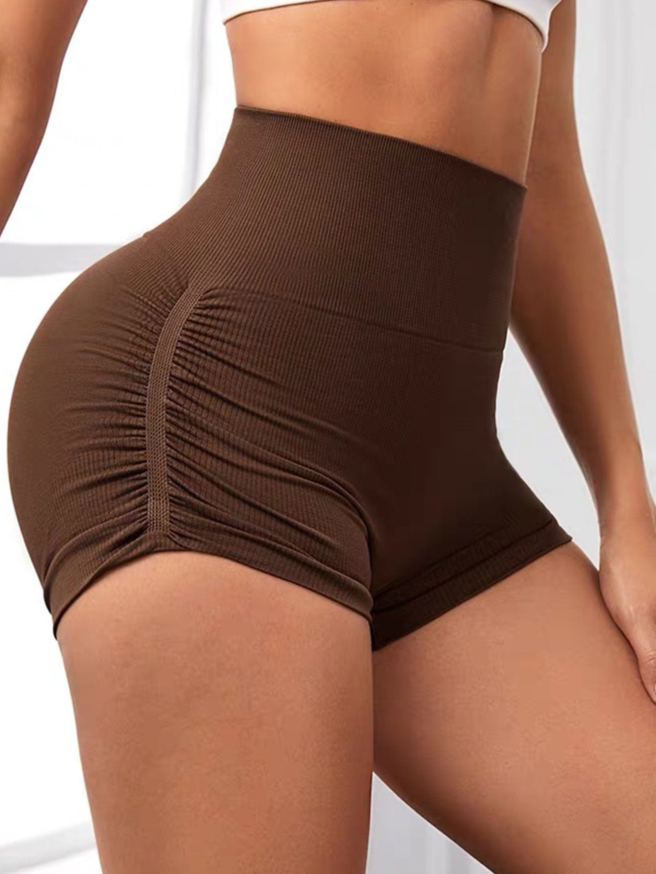 Workout Shorts For Women Scrunch Butt Lifting High Waisted Yoga Gym Seamless Booty Biker Shorts dress fashion novaa