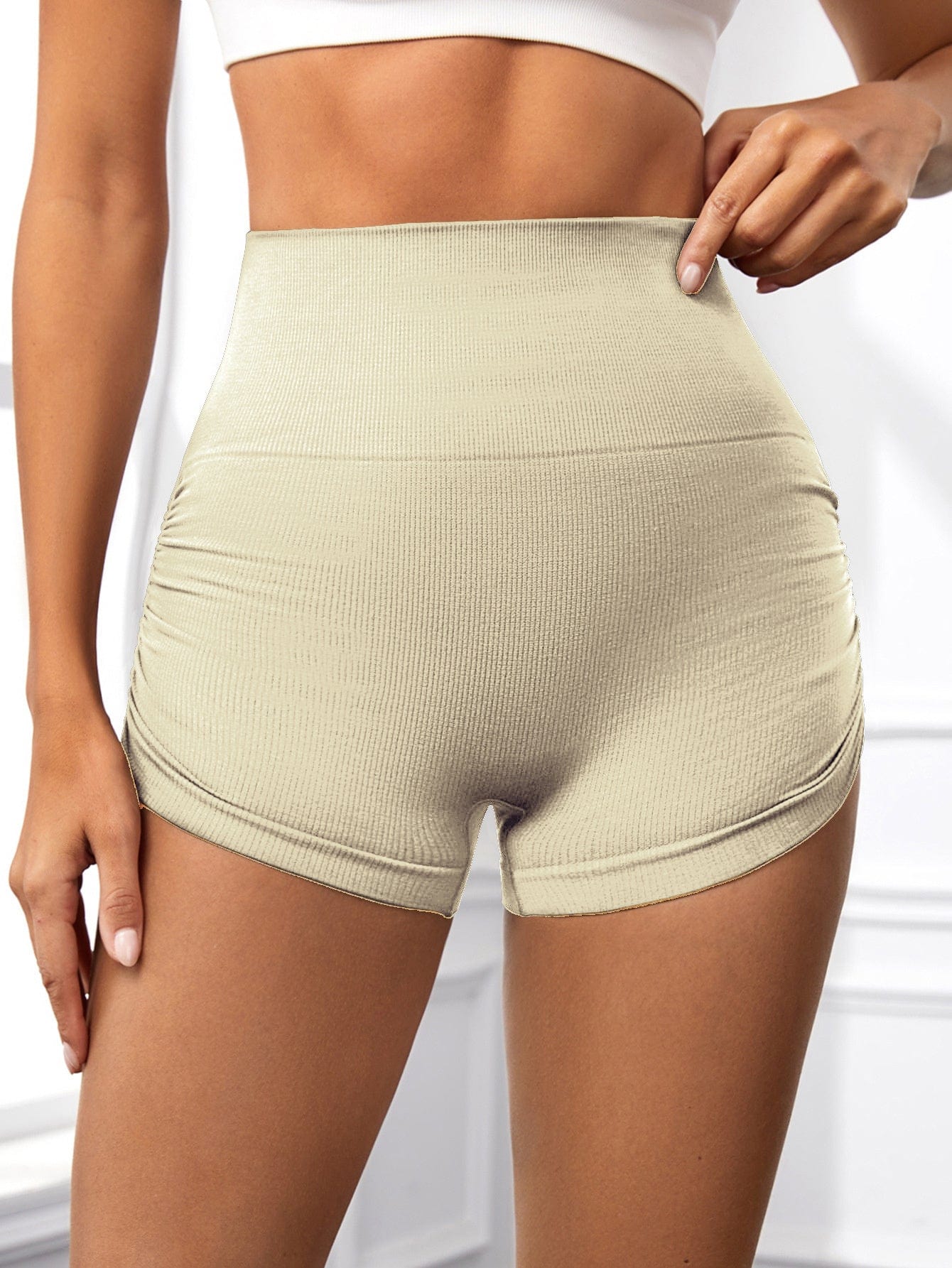 Workout Shorts For Women Scrunch Butt Lifting High Waisted Yoga Gym Seamless Booty Biker Shorts dress fashion novaa