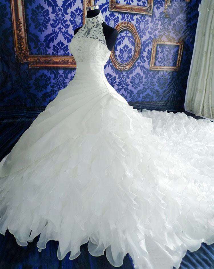 Wedding Dress Wholesale High-end Dress With Big Tail Wedding Dresses fashion novaa
