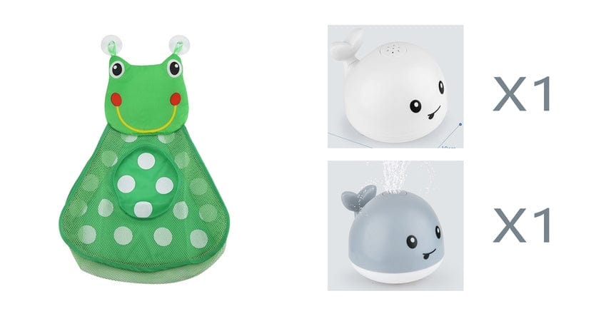 New Baby Bathroom Bath Electric Induction Whale Spray Small Toy kids fashion novaa 11set