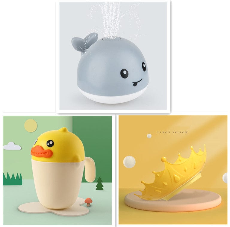 New Baby Bathroom Bath Electric Induction Whale Spray Small Toy kids fashion novaa 13set