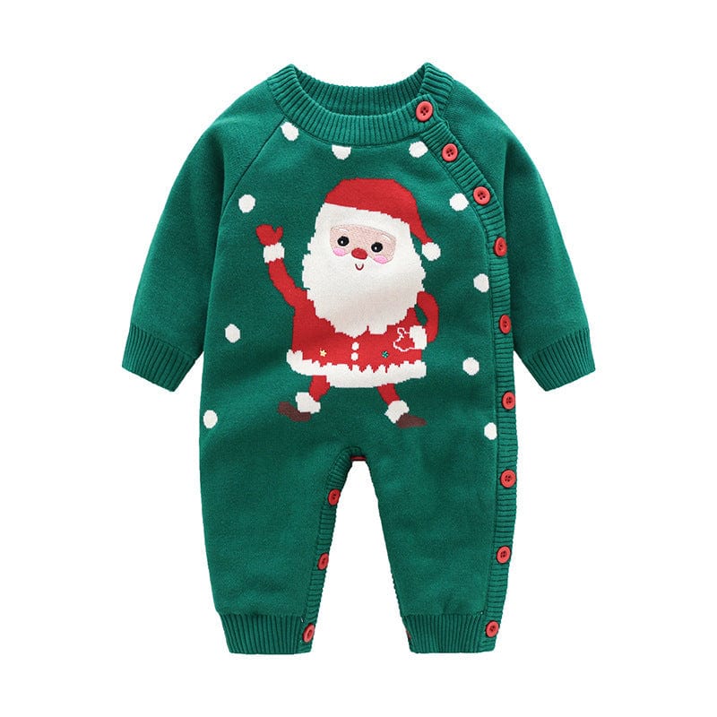 Newborn Baby Clothes Baby Crawling Clothes Thickening Out Baby Harness kids fashion novaa 20green santa 66cm