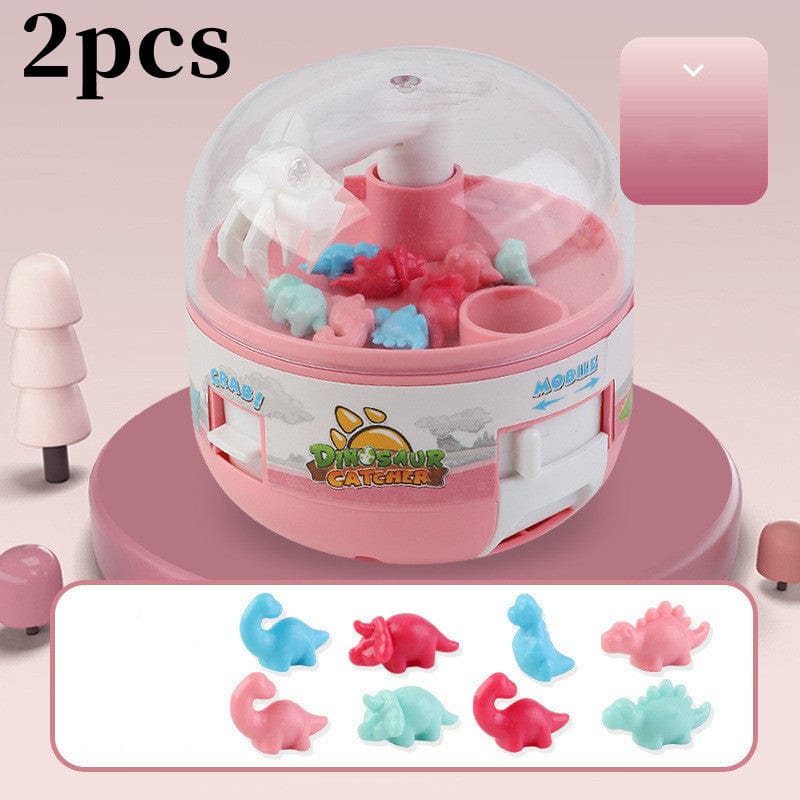 Children's Gashapon Toy Mini Dinosaur Grabbing Machine Kids Toys kids fashion novaa 2PCS Pink