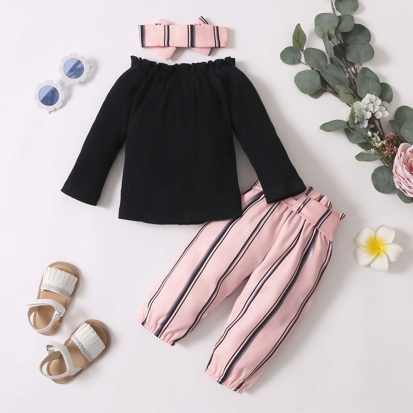 3M-24M Newborn Baby Clothes Set Toddler Girl Outfits kids fashion novaa