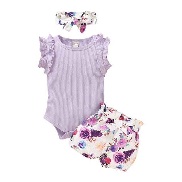 Newborn Baby Clothes Set Short Sleeve Romper Tops Bow Shorts kids fashion novaa 4.style 12M