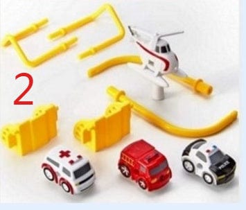 Cars Pass Through Big Adventure Parking Lot Rail Car Toy Car Track Kids Toy kids fashion novaa Accessories Two Set