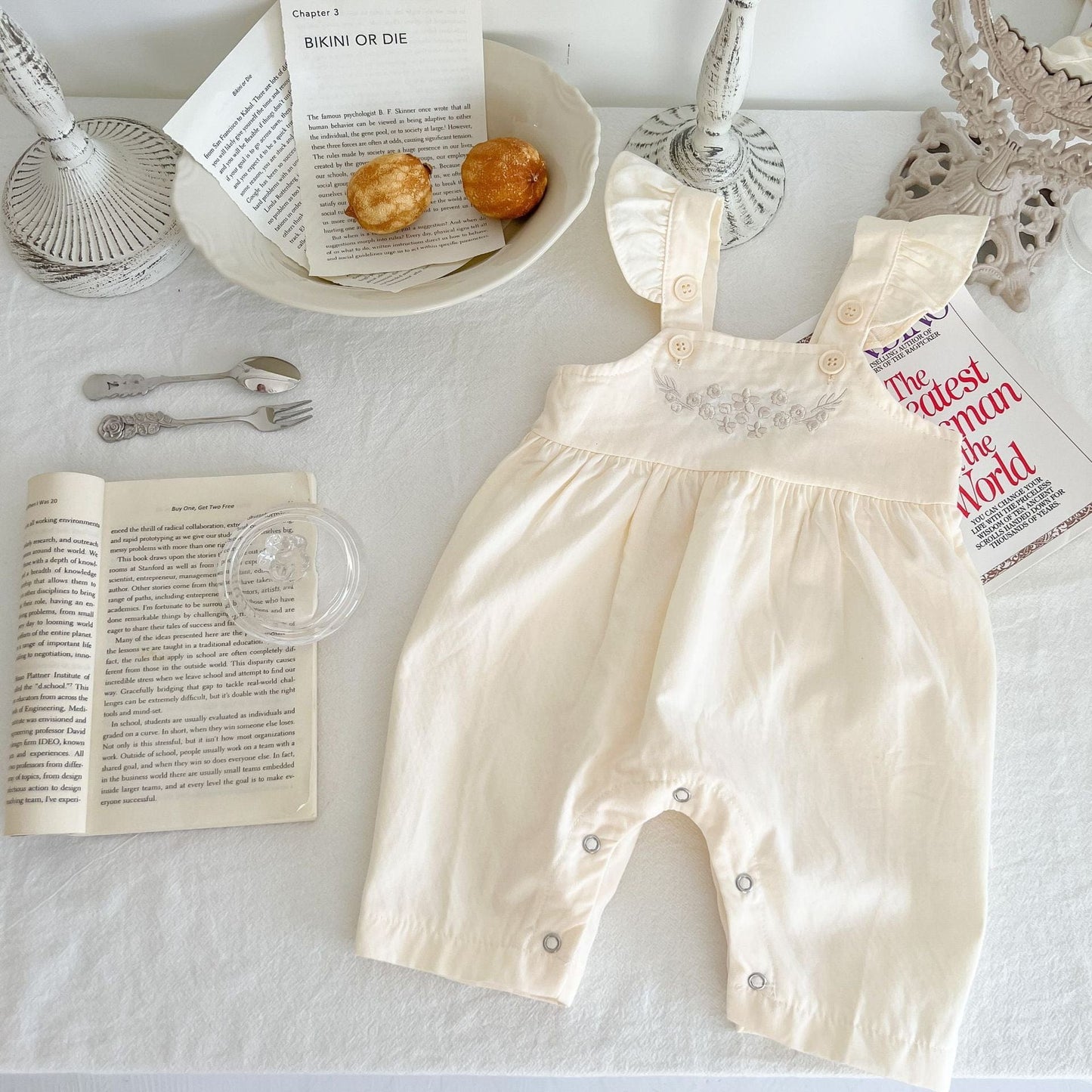 Baby Girl's Loose Adjustable Suspender Romper kids fashion novaa