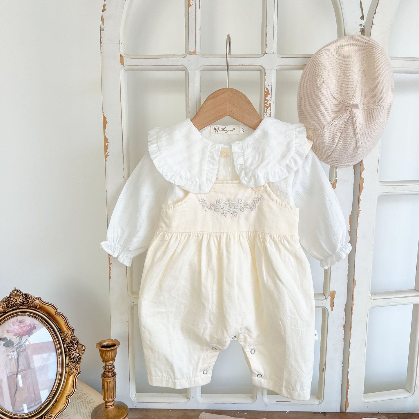 Baby Girl's Loose Adjustable Suspender Romper kids fashion novaa