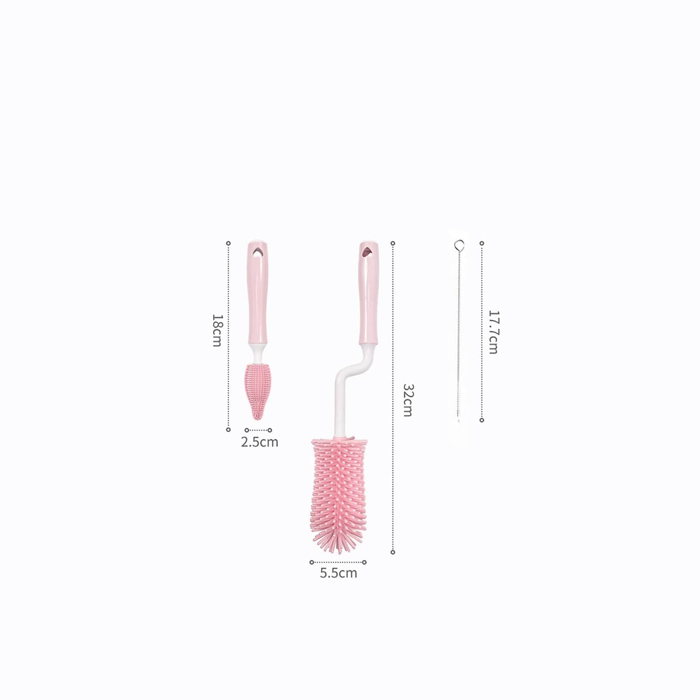 Baby Silicone Baby Bottle Brush Straw Scrubbing Baby Bottle Brush Cleaning kids fashion novaa