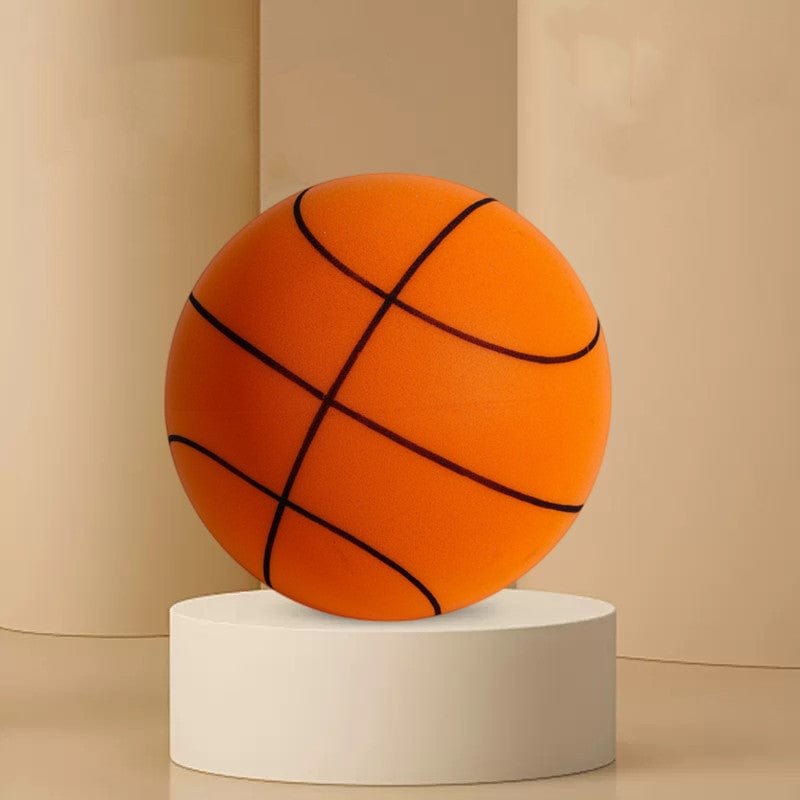 Silent High Density Foam Sports Ball Indoor Mute Basketball Soft Elastic Ball Children Sports Toy Games kids fashion novaa Basketball line orange No 3 Basketball