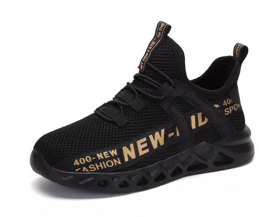 New Mesh Kids Sneakers Lightweight Children Shoes Casual Breathable Boys Shoes Non-slip Girls Sneakers kids fashion novaa black 27