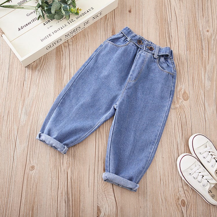 All-match kids Harlan jeans kids fashion novaa Blue 100cm