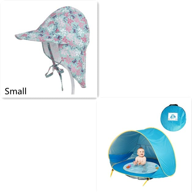 Baby Beach Tent Kids Outdoor Camping Easy Fold Up Waterproof Up Sun Awning Tent UV-protecting kids fashion novaa Blue B