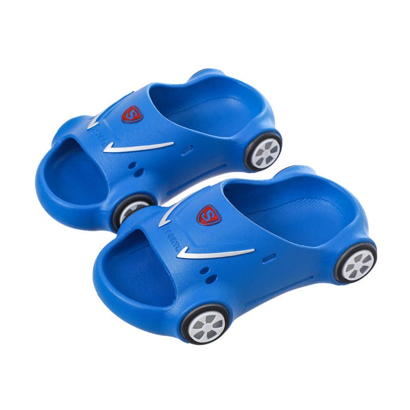 Kids Glowing Slippers Cartoon Car Sandals Children Sandals Anti Slip Boys Girls Luminous Slippers Summer Beach Shoes kids fashion novaa Blue off color 20or21