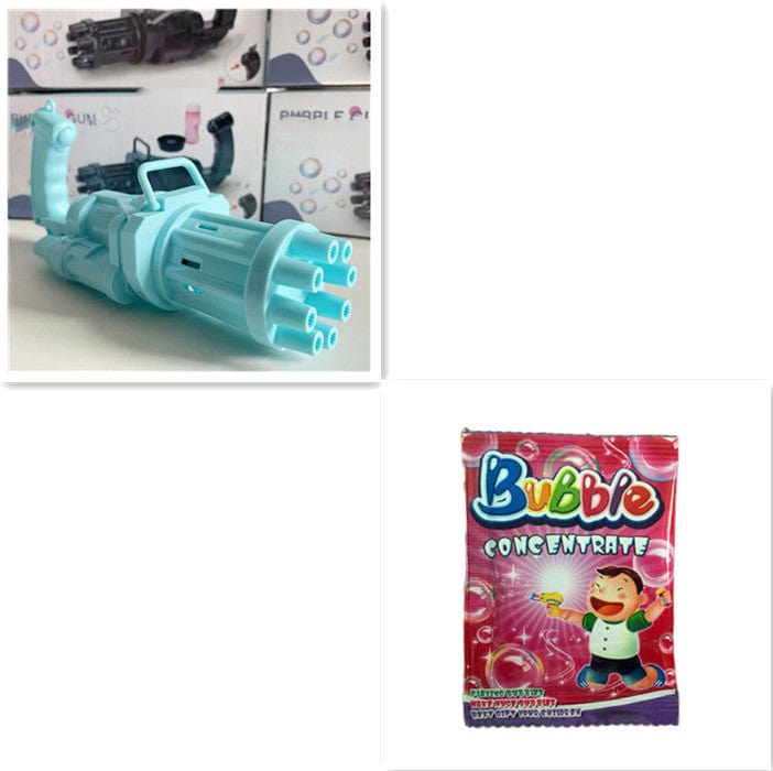 Kids Toy Bath Toys Bubble Gum Machine Toys For Kids Plastic Machine Gun Toy kids fashion novaa Blue set