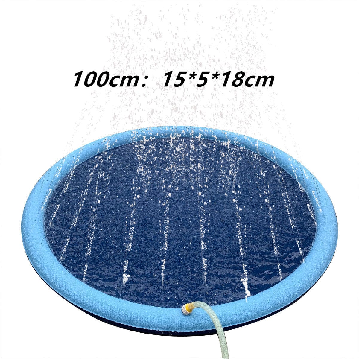 Non-Slip Splash Pad For Kids And Pet Dog Pool Summer Outdoor Water Toys Fun Backyard Fountain Play Mat kids fashion novaa Blue100cm