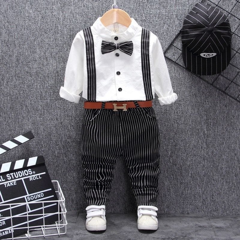 Boys Bib Two-piece Children's Clothing kids fashion novaa