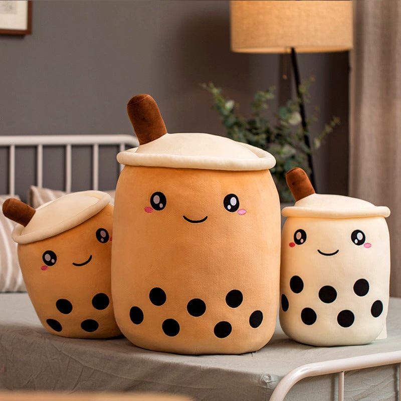 Cute Fruit Drink Plush Stuffed Soft Strawberry Milk Tea Plush Boba Tea Cup Toy Bubble Tea Pillow Cushion Kids Gift kids fashion novaa