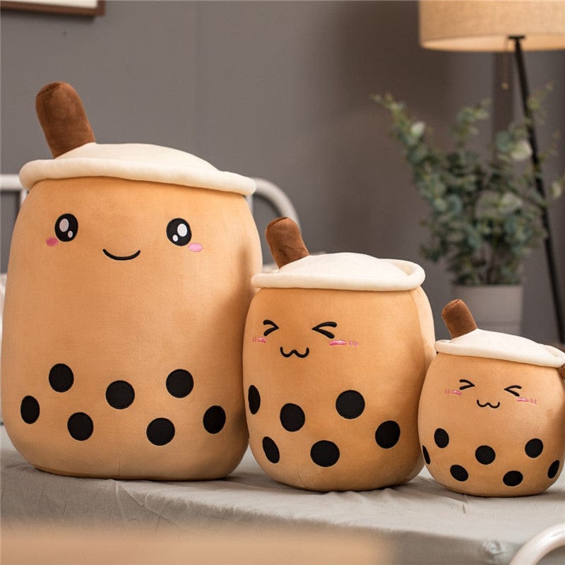 Cute Fruit Drink Plush Stuffed Soft Strawberry Milk Tea Plush Boba Tea Cup Toy Bubble Tea Pillow Cushion Kids Gift kids fashion novaa
