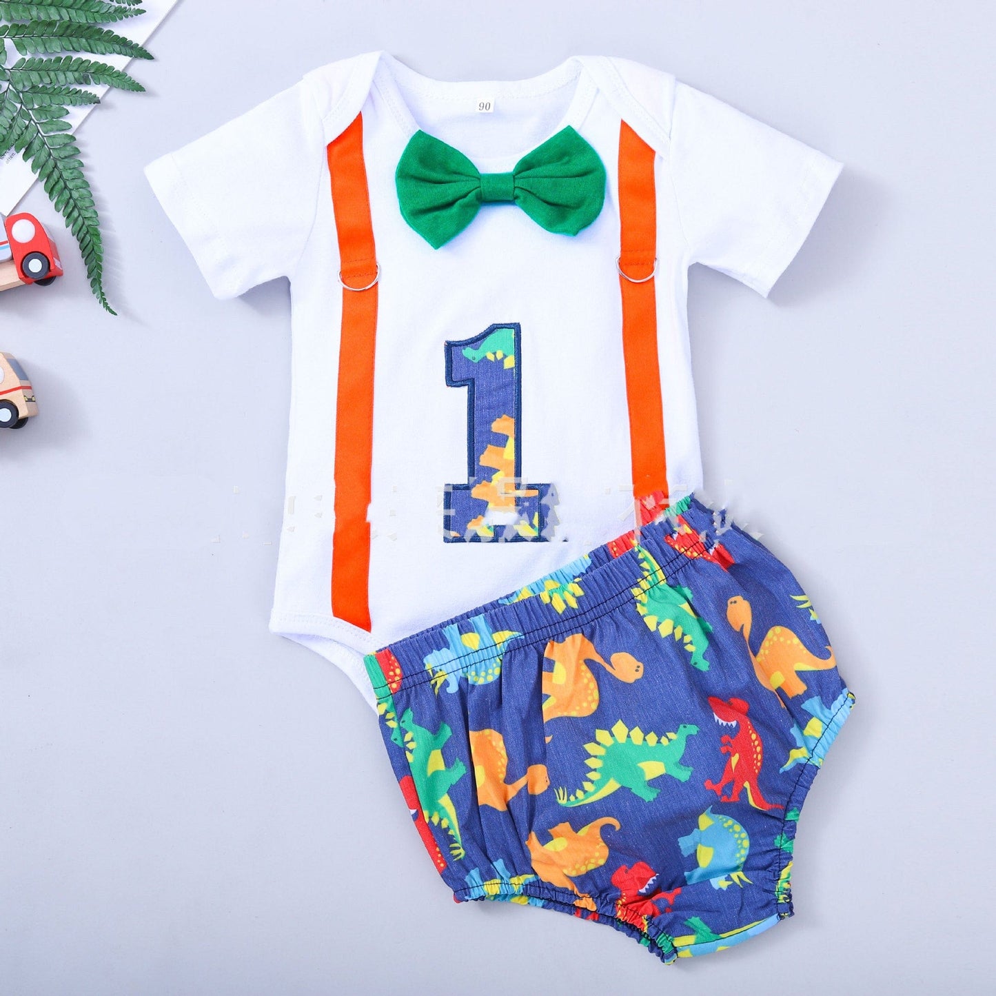 Children's Clothing Summer Clothing Baby Romper Birthday kids fashion novaa Dinosaur Blue 100cm