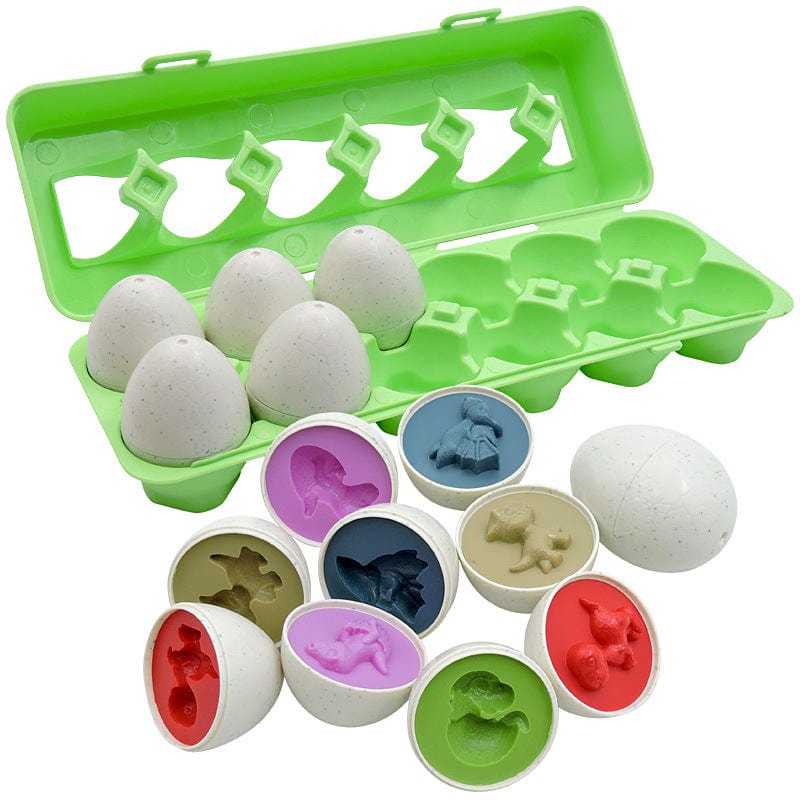 Baby Learning Educational Toy Smart Egg Toy Games Shape Matching Sorters Toys Montessori Eggs Toys For Kids Children kids fashion novaa Green