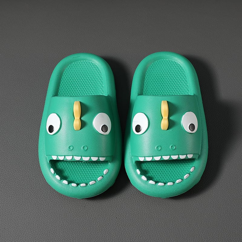 Shark Slippers For Kids Toddler Boys Girls Non Slip Children Shower Shoes kids fashion novaa Green Size170