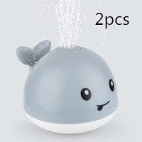 New Baby Bathroom Bath Electric Induction Whale Spray Small Toy kids fashion novaa Grey2pcs