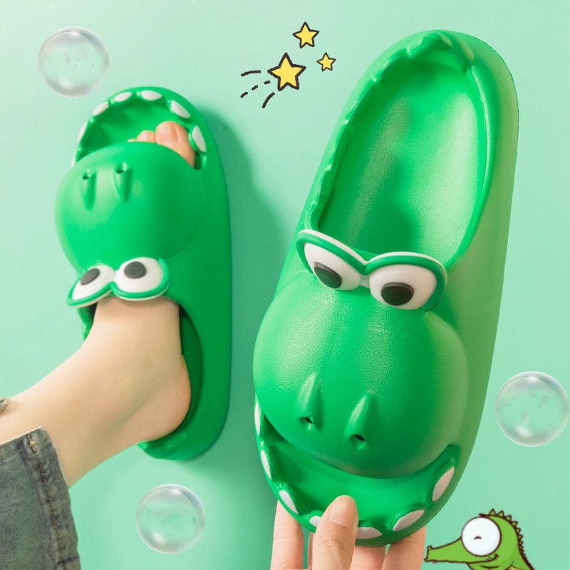Kids Dinosaur Slippers Wholesale Summer Cartoon Parent Child Outdoor Home EVA Sandals Women Men Kids Cute Slippers Baby Shoes kids fashion novaa