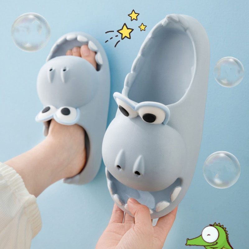 Kids Dinosaur Slippers Wholesale Summer Cartoon Parent Child Outdoor Home EVA Sandals Women Men Kids Cute Slippers Baby Shoes kids fashion novaa
