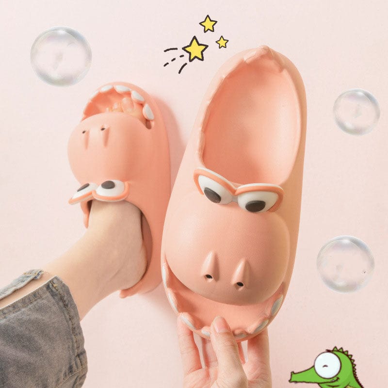 Kids Dinosaur Slippers Wholesale Summer Cartoon Parent Child Outdoor Home EVA Sandals Women Men Kids Cute Slippers Baby Shoes kids fashion novaa