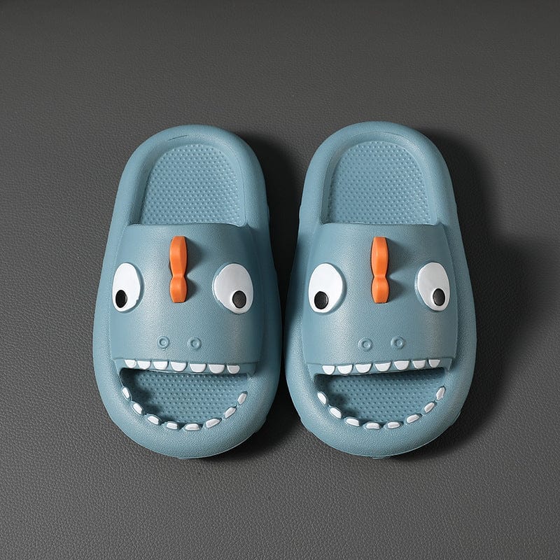 Shark Slippers For Kids Toddler Boys Girls Non Slip Children Shower Shoes kids fashion novaa Lake blue Size170