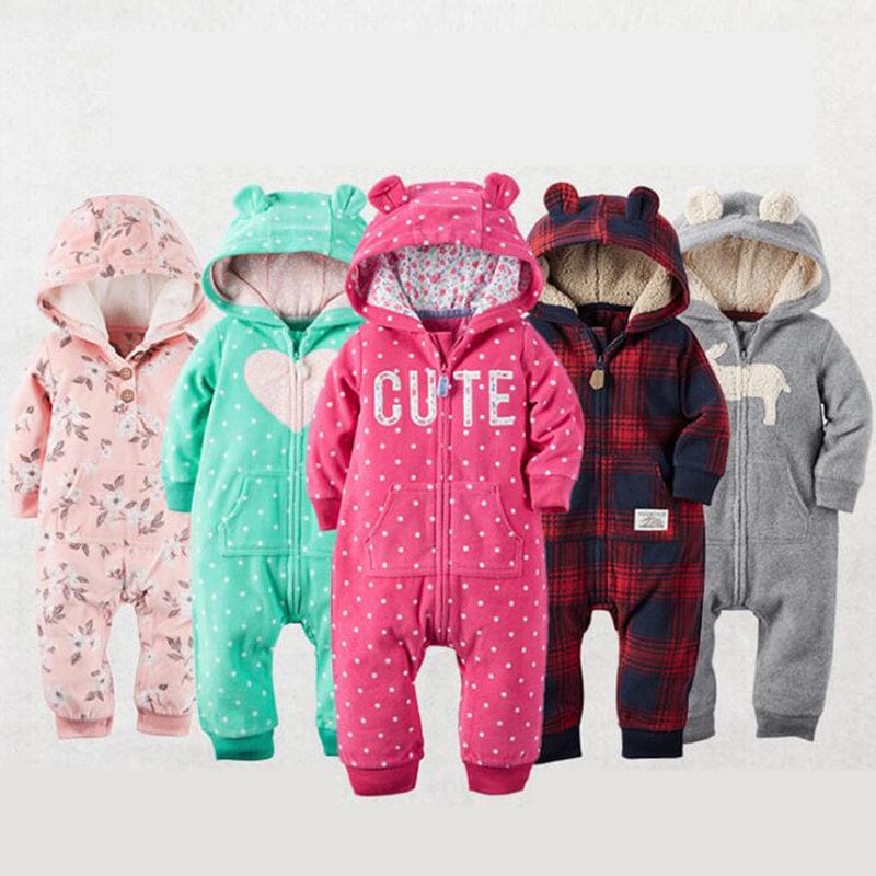 Long-sleeved fleece baby clothes romper kids fashion novaa