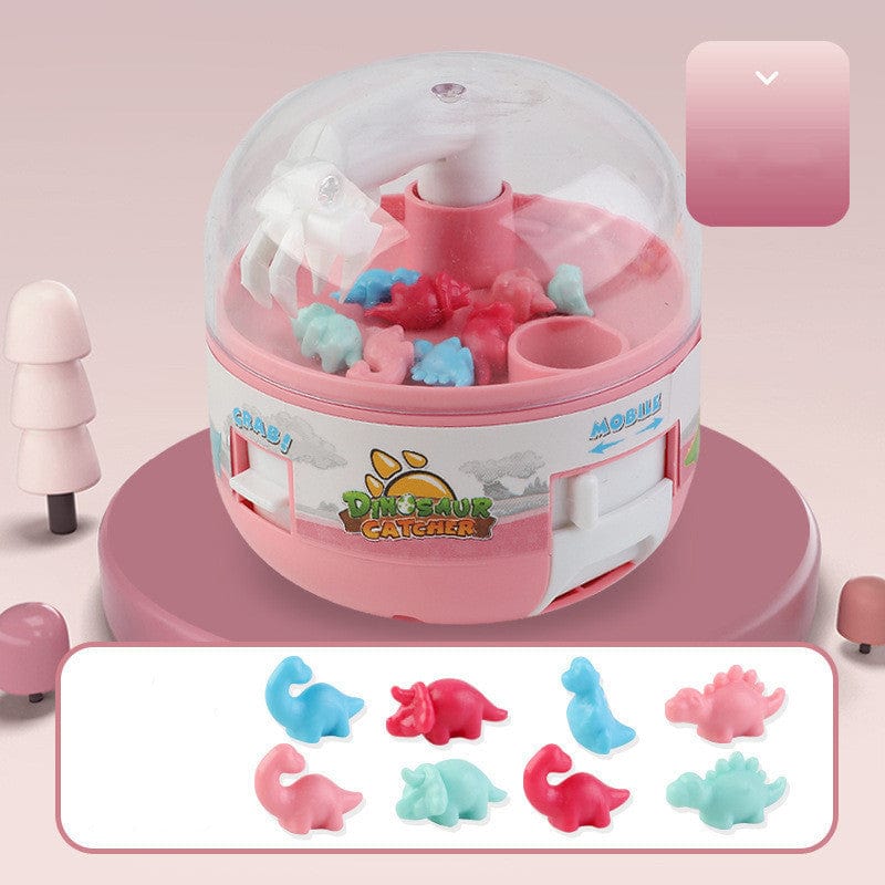 Children's Gashapon Toy Mini Dinosaur Grabbing Machine Kids Toys kids fashion novaa Pink