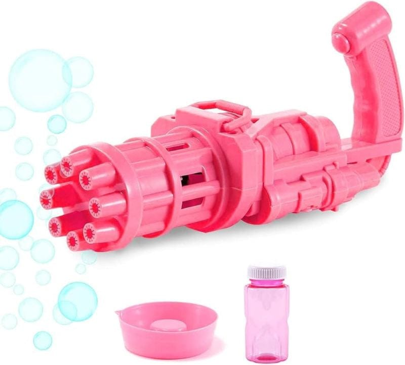 Kids Toy Bath Toys Bubble Gum Machine Toys For Kids Plastic Machine Gun Toy kids fashion novaa Pink